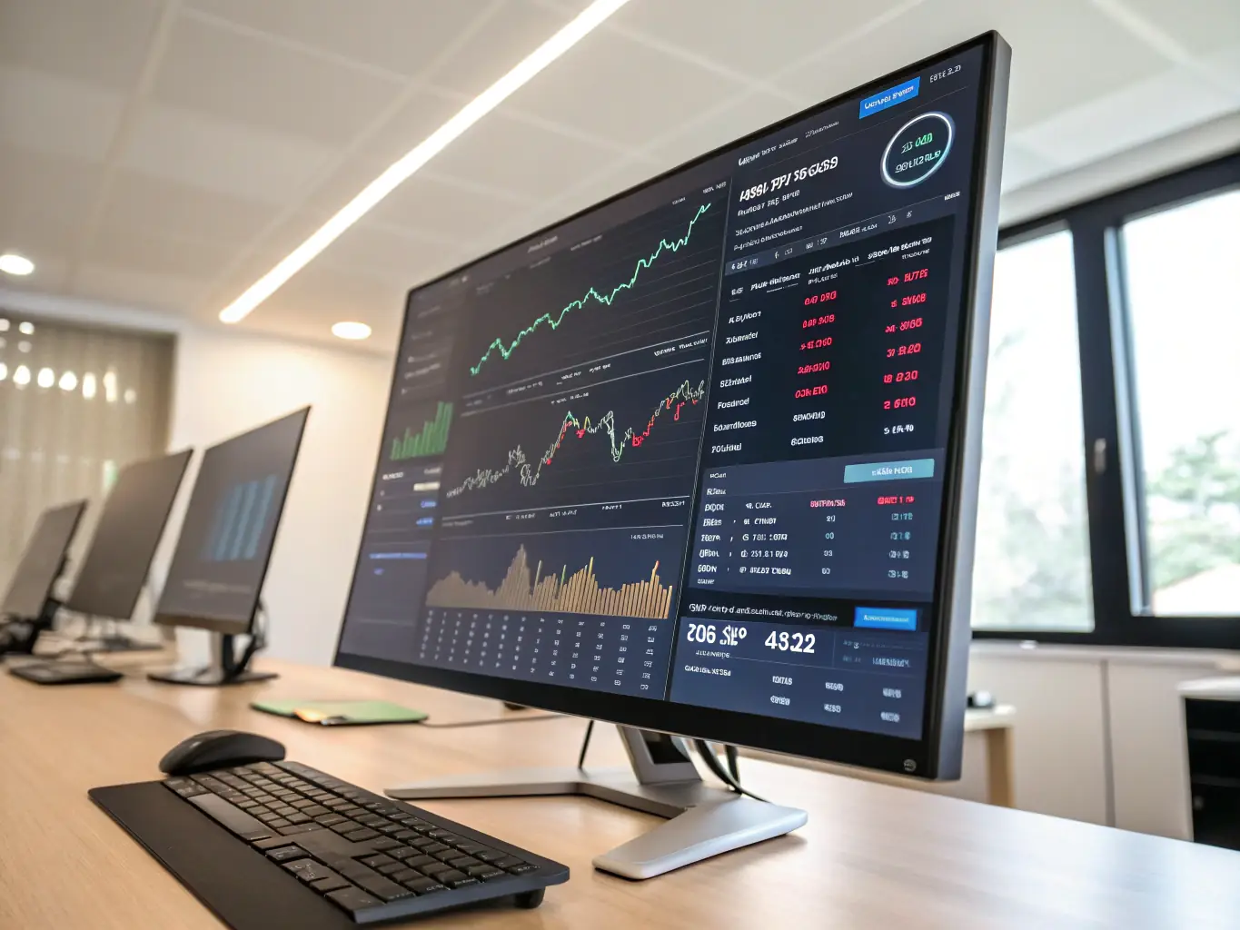 A screenshot of the CryptoVault UK user dashboard, showcasing a clean and intuitive interface with responsive charts displaying balance, deposit, and withdrawal history, highlighting the platform's ease of use.